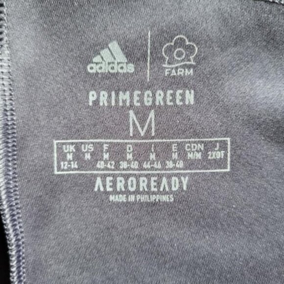 adidas Black Leggings with Blue Pattern - Picture 7 of 11